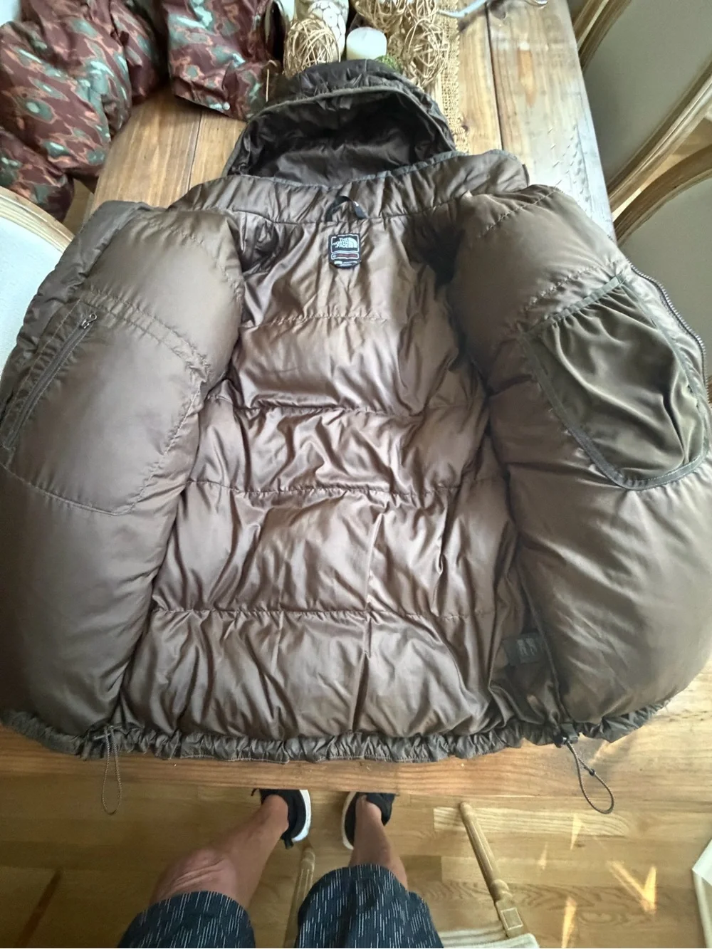 NORTH FACE SUMMIT SERIES 700 PRO DOWN JACKET COFFEE BROWN MENS XL NWOT DOWN HOOD